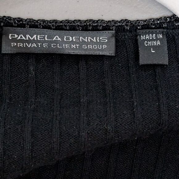 Pamela Dennis Private Client Group cotton cashmere knit full wrap dress Large - Picture 5 of 10